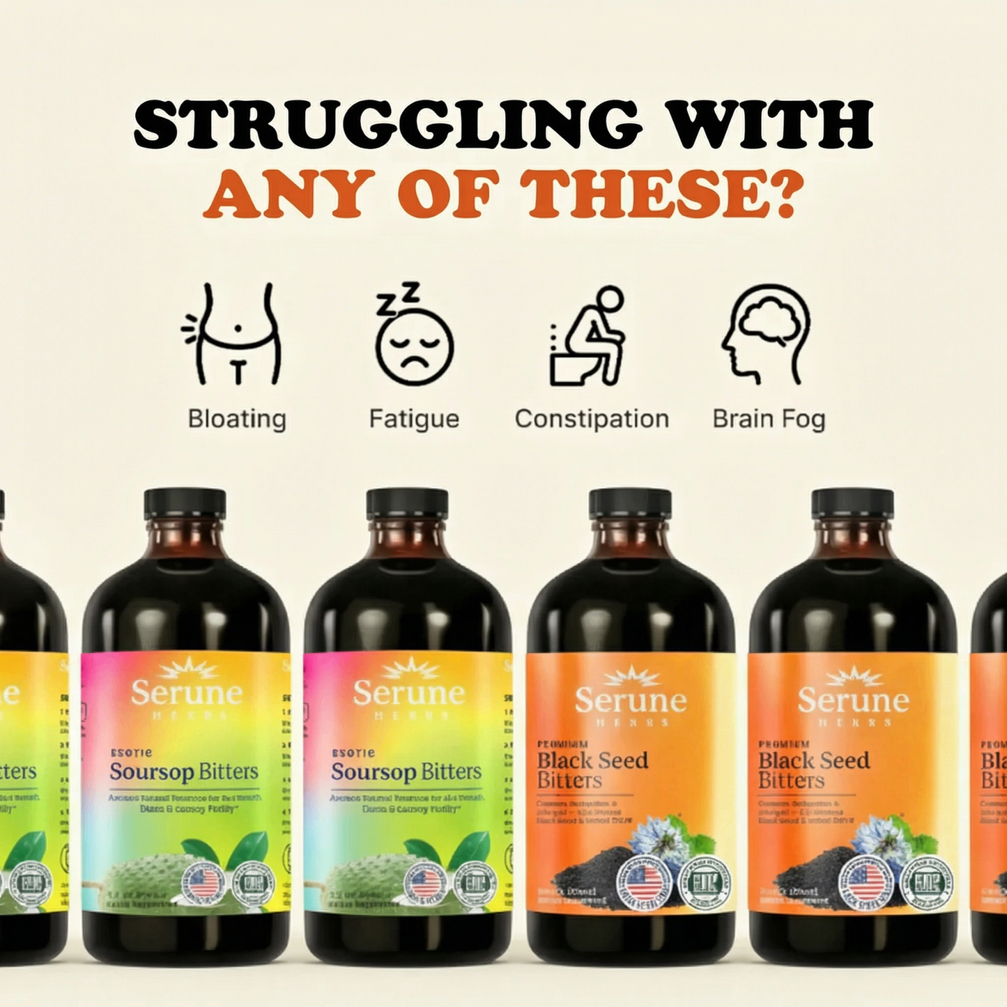 1 Soursop Bitters + 1 Black Seed Bitters