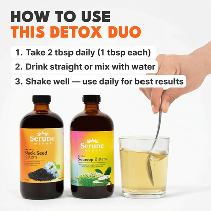1 Soursop Bitters + 1 Black Seed Bitters