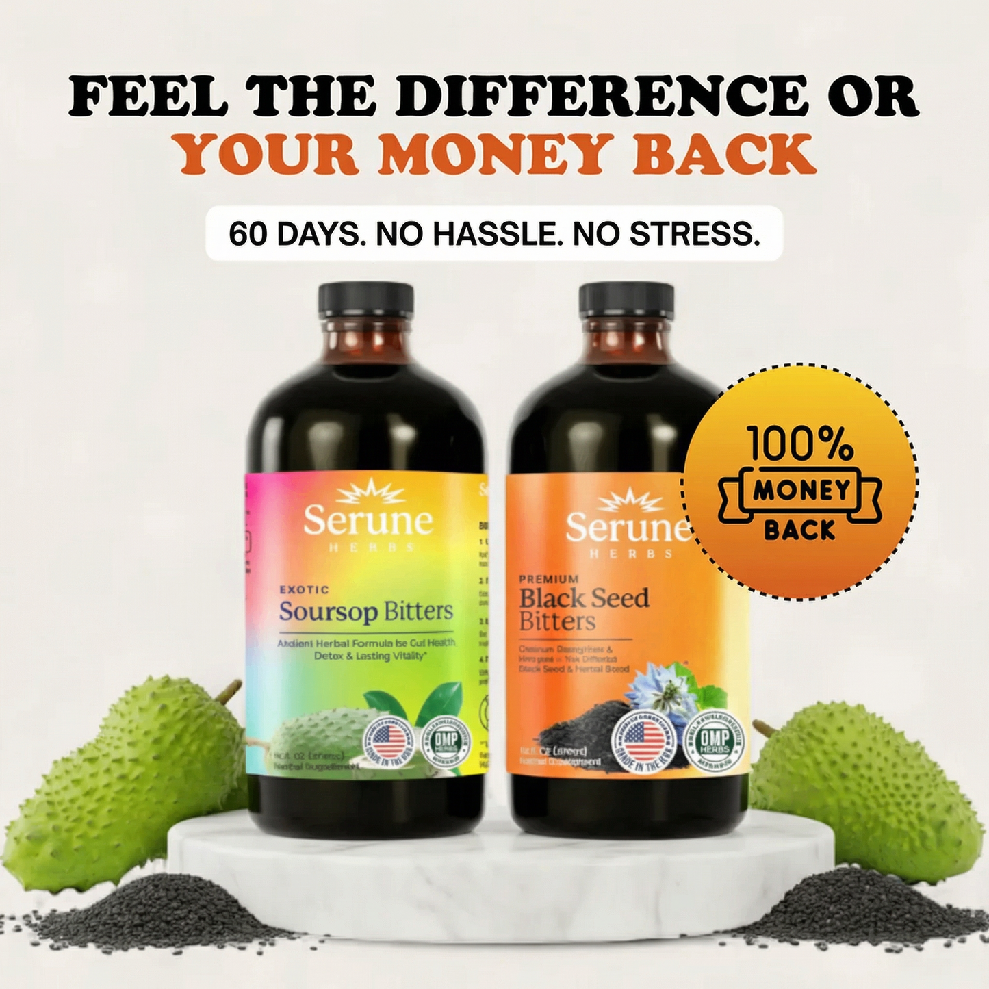 1 Soursop Bitters + 1 Black Seed Bitters