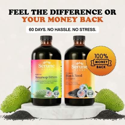 1 Soursop Bitters + 1 Black Seed Bitters