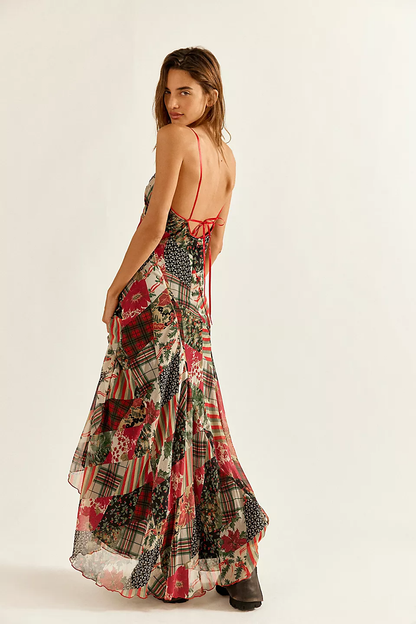 Vestido largo floral